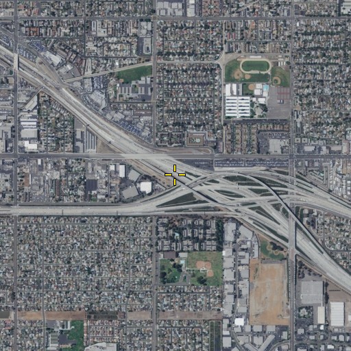 Aerial/Satellite Image of Exit 114B, CA