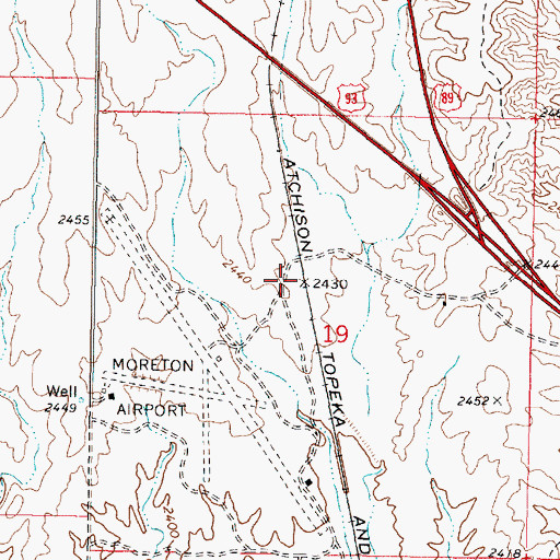 Topographic Map of Industry Track Railroad Station and Siding, AZ