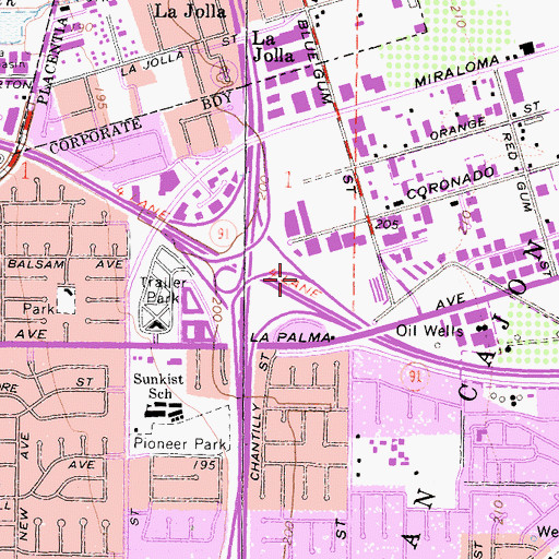Topographic Map of Exit 31, CA