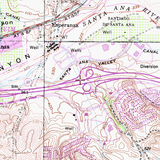 Topographic Map of Exit 39, CA