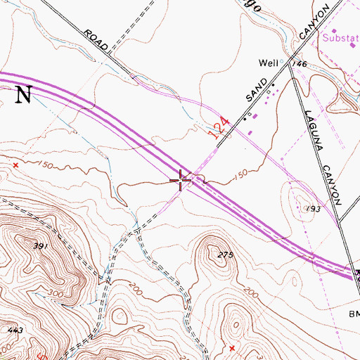 Topographic Map of Exit 3, CA