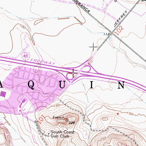 Topographic Map of Exit 4, CA