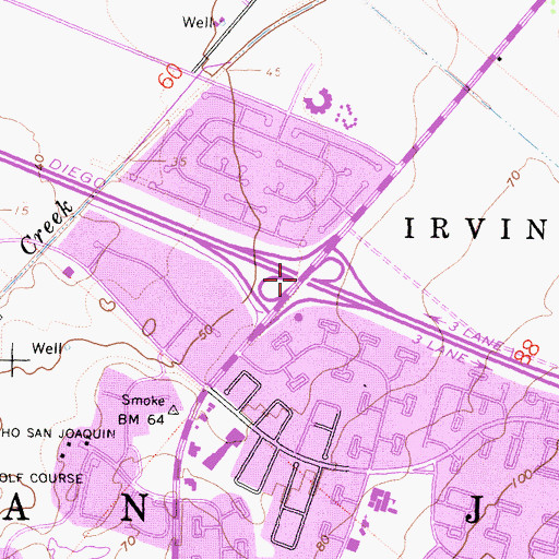 Topographic Map of Exit 5, CA