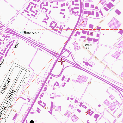 Topographic Map of Exit 8, CA