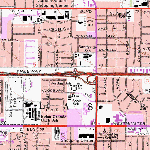 Topographic Map of Exit 10, CA