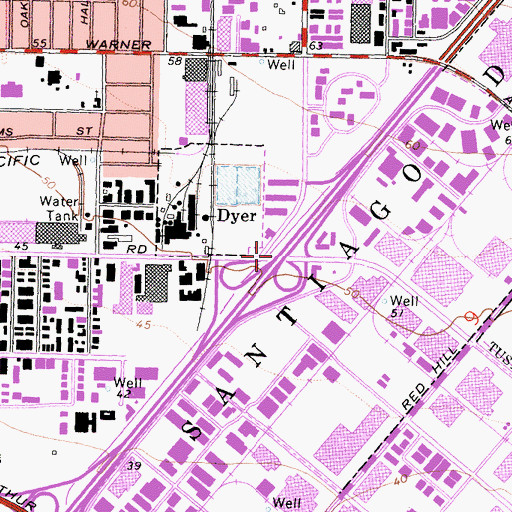 Topographic Map of Exit 8, CA