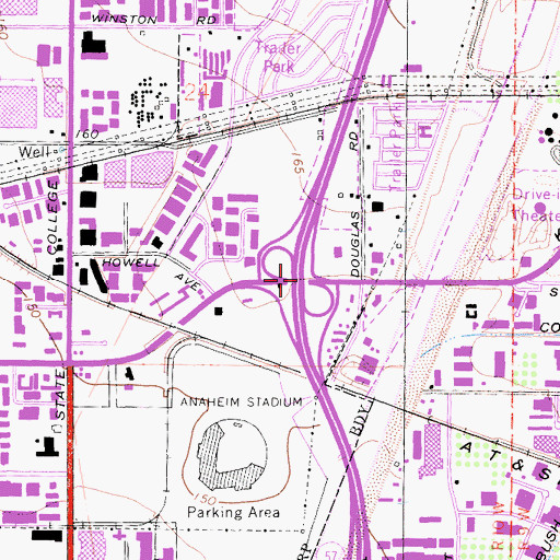 Topographic Map of Exit 2, CA