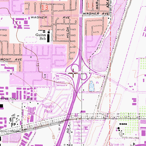Topographic Map of Exit 3, CA
