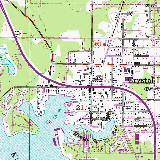 Topographic Map of Citrus County Health Department, FL