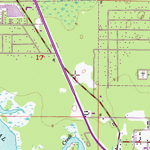 Topographic Map of Crystal River Mall, FL