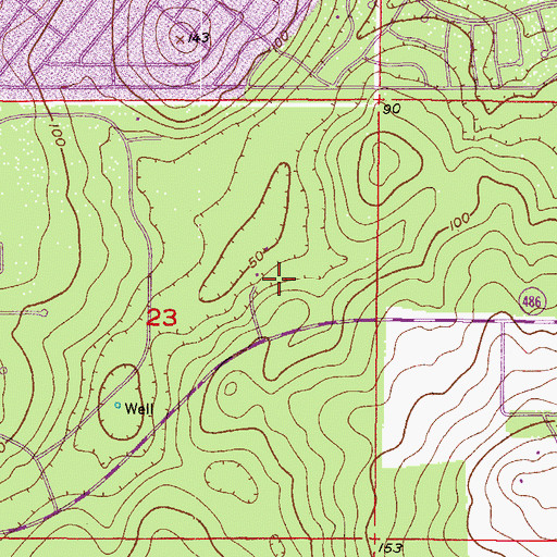 Topographic Map of Brentwood Regional Wastewater Treatment Facility, FL