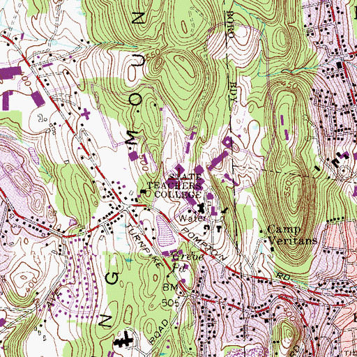 Topographic Map of David And Lorraine Cheng Library, NJ