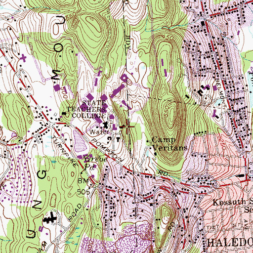 Topographic Map of Hobart Manor, NJ