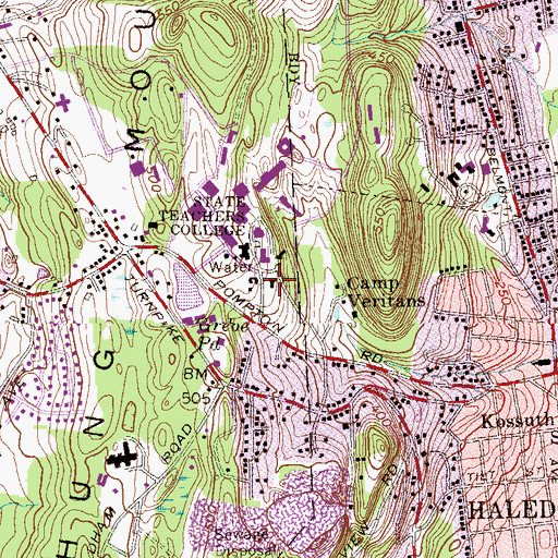 Topographic Map of Morrison Hall, NJ