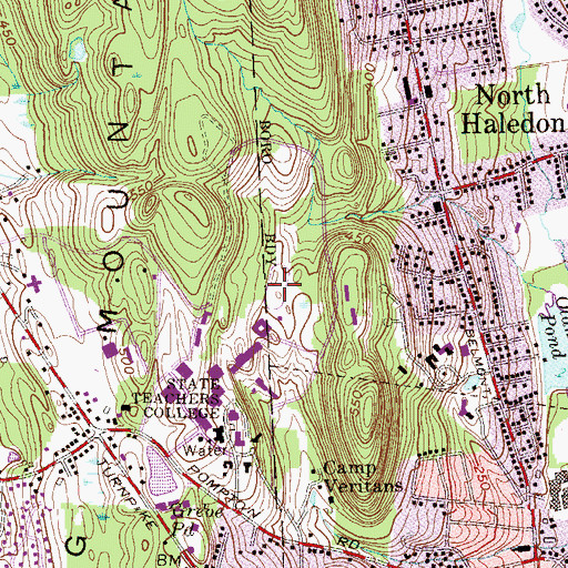 Topographic Map of Wightman Field, NJ