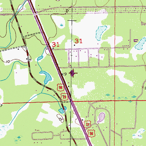 Topographic Map of Seven Rivers Regional Medical Center, FL