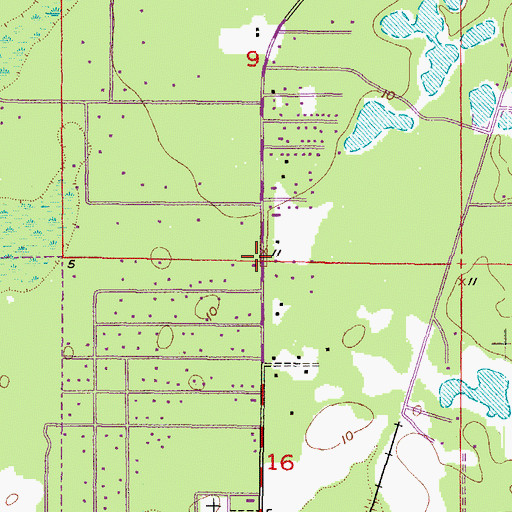Topographic Map of New Life Christian Fellowship, FL