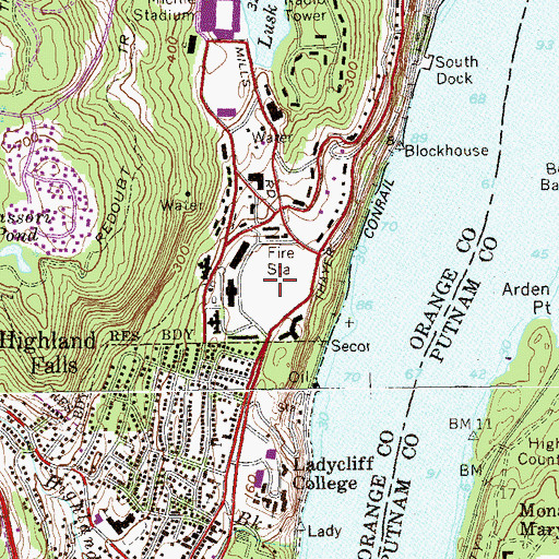 Topographic Map of Buffalo Soldiers Field, NY