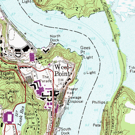 Topographic Map of Clinton Field, NY