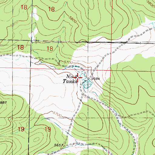 Topographic Map of Jim Smith Tanks, AZ