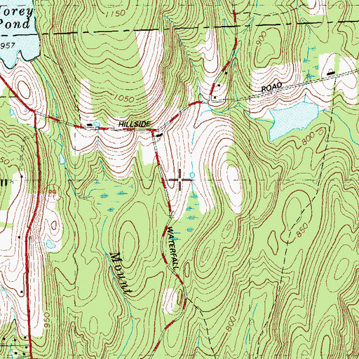 Topographic Map of Westford Airstrip, CT