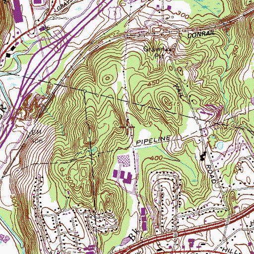 Topographic Map of BIP Heliport, CT