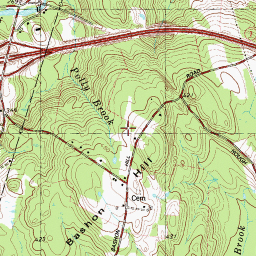 Topographic Map of Gager Field, CT