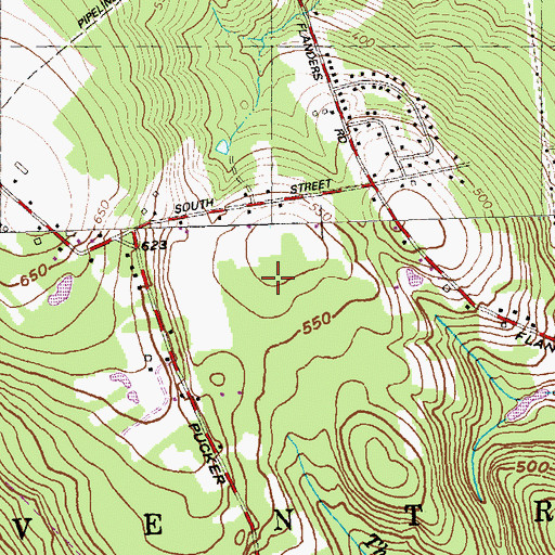 Topographic Map of Metenosky Aviation Field (historical), CT