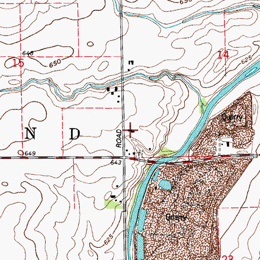 Topographic Map of Zion Lutheran Church, IL