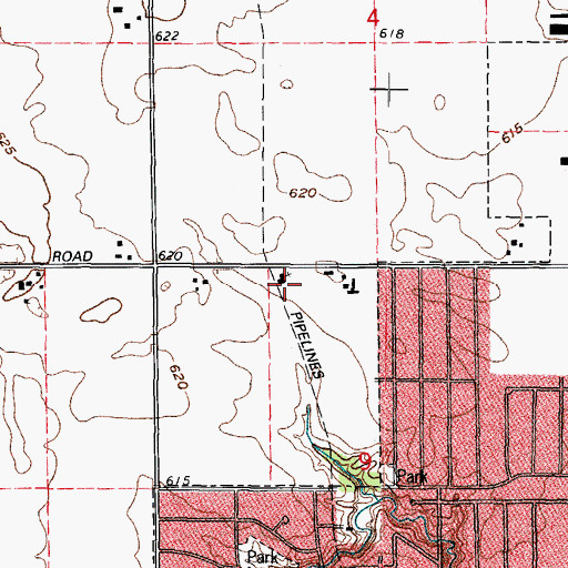 Topographic Map of Westview Baptist Church, IL