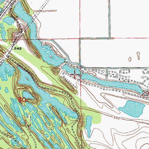 Topographic Map of Pit 1B Northern Mine, IL