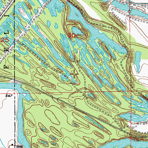 Topographic Map of Pit 1 Northern Mine, IL