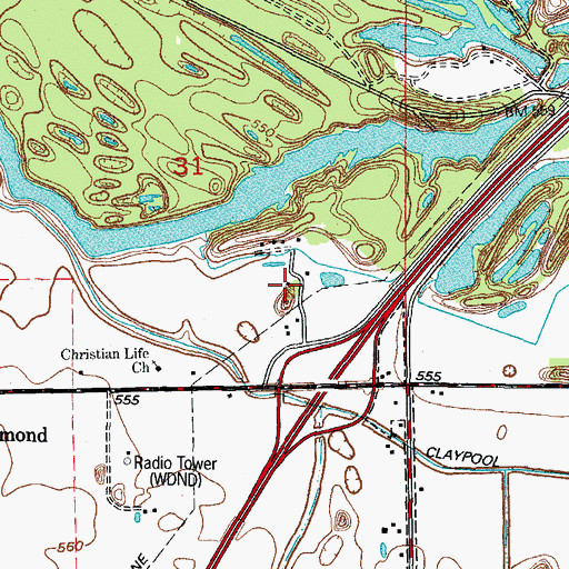 Topographic Map of N Mine, IL