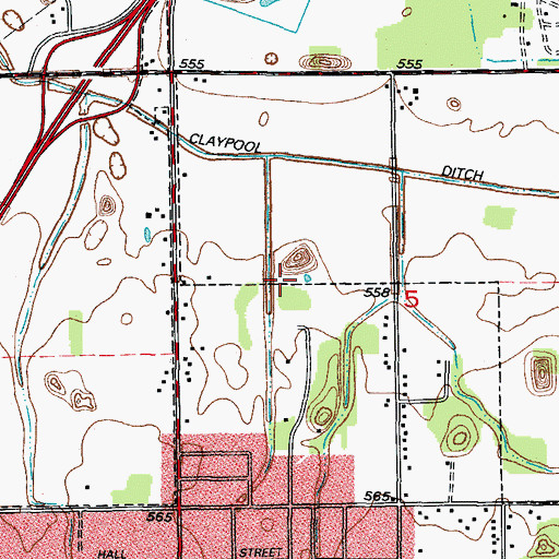 Topographic Map of I Mine, IL