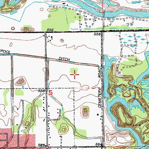 Topographic Map of Murphy And Keenan Number 3 Mine, IL