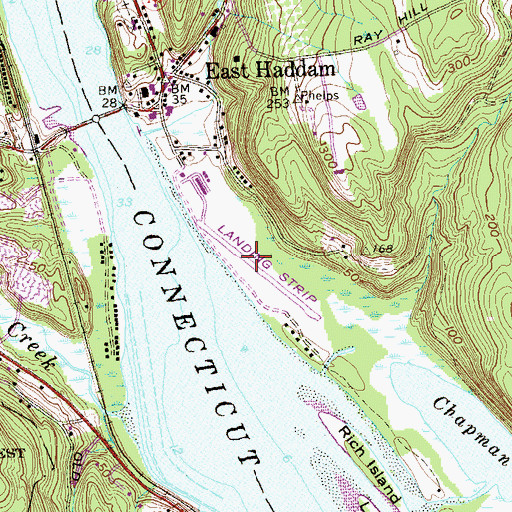 Topographic Map of Goodspeed Airport, CT