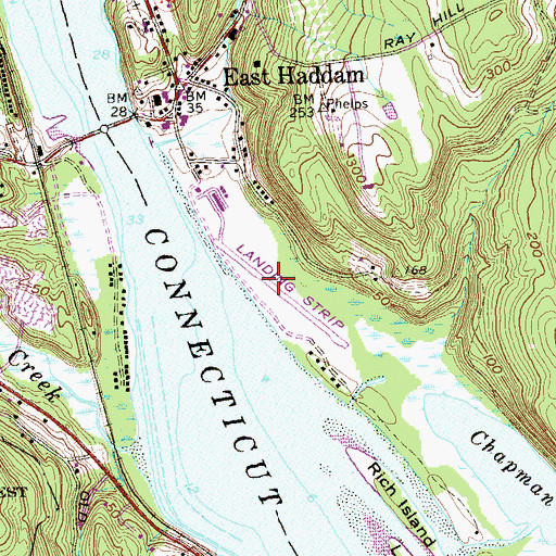 Topographic Map of Goodspeed Airport, CT