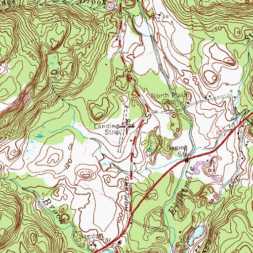 Topographic Map of Devils Hopyard Field, CT