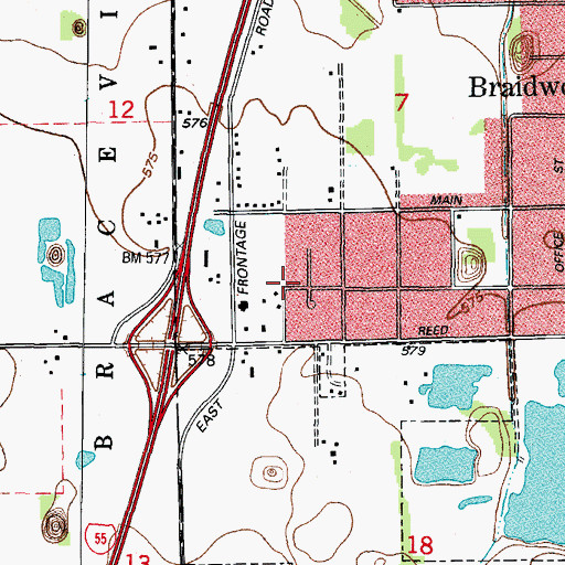 Topographic Map of Eureka Number 1 Mine, IL