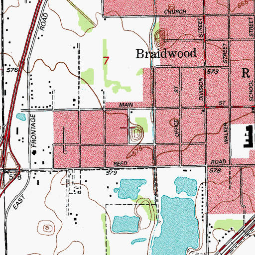 Topographic Map of Eureka Number 2 Mine, IL