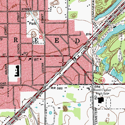 Topographic Map of A Mine, IL
