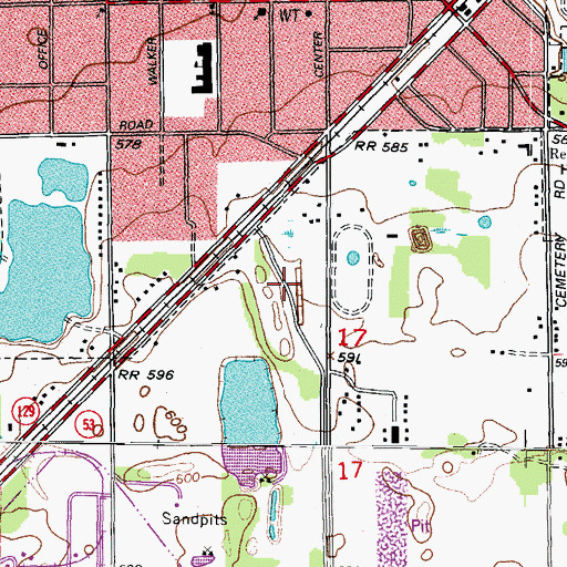 Topographic Map of Wilmington Number 2 Mine, IL