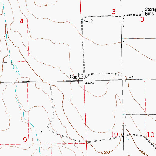 Topographic Map of Galatea Cemetery, CO