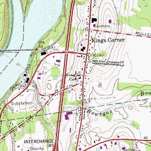 Topographic Map of Della Heliport, CT