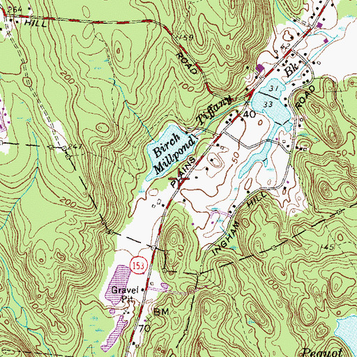 Topographic Map of Shoreline Clinic Heliport, CT