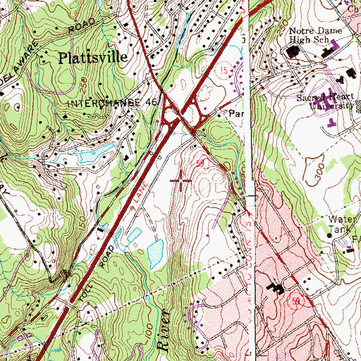 Topographic Map of General Electric Heliport, CT