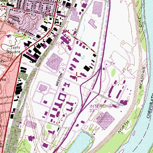 Topographic Map of Delta One Heliport, CT