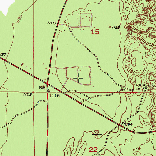 Topographic Map of Lake Superior Christian Church, MI