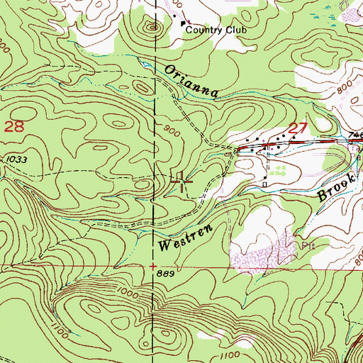 Topographic Map of Grey Walls Golf Course, MI