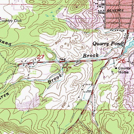 Topographic Map of Pioneer Estates, MI